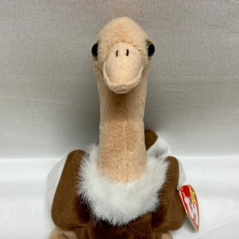Vintage Ty Beanie Babies Stretch Ostrich Baby Bird 1997 Retired Rare See‎ Tags